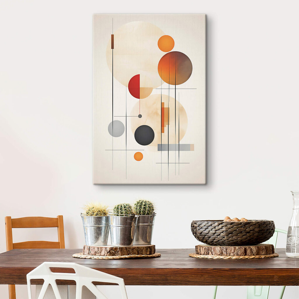 Abstract shapes and warm colors blend Abstract shapes and warm colors blend