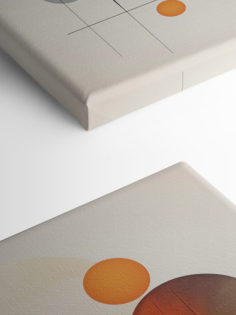 Abstract shapes and warm colors blend Abstract shapes and warm colors blend