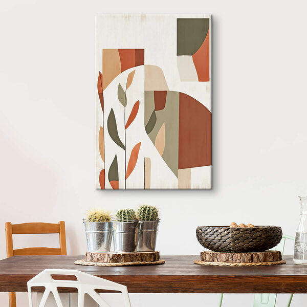 Painting of a woman with leaves Painting of a woman with leaves