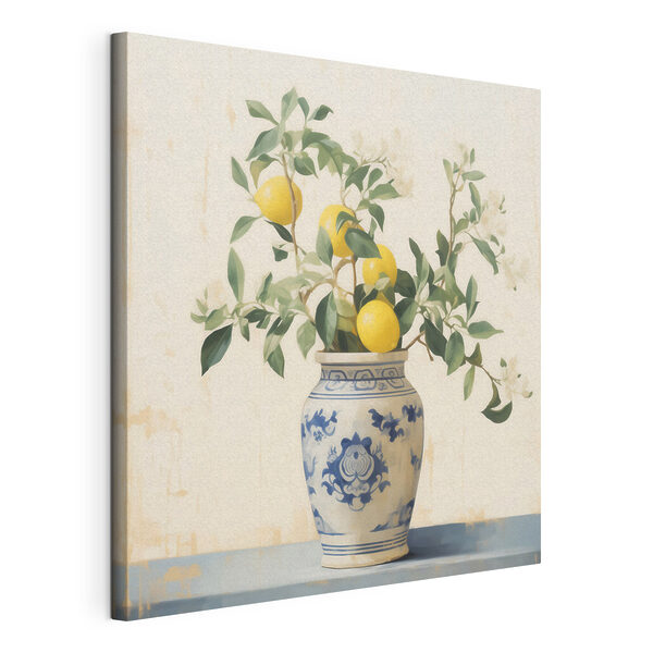 Wandbilder Wandbilder Vase mit Zitronen darin (Artikelnummer: s46924)