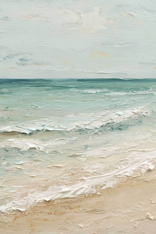Beach with waves and sand Beach with waves and sand