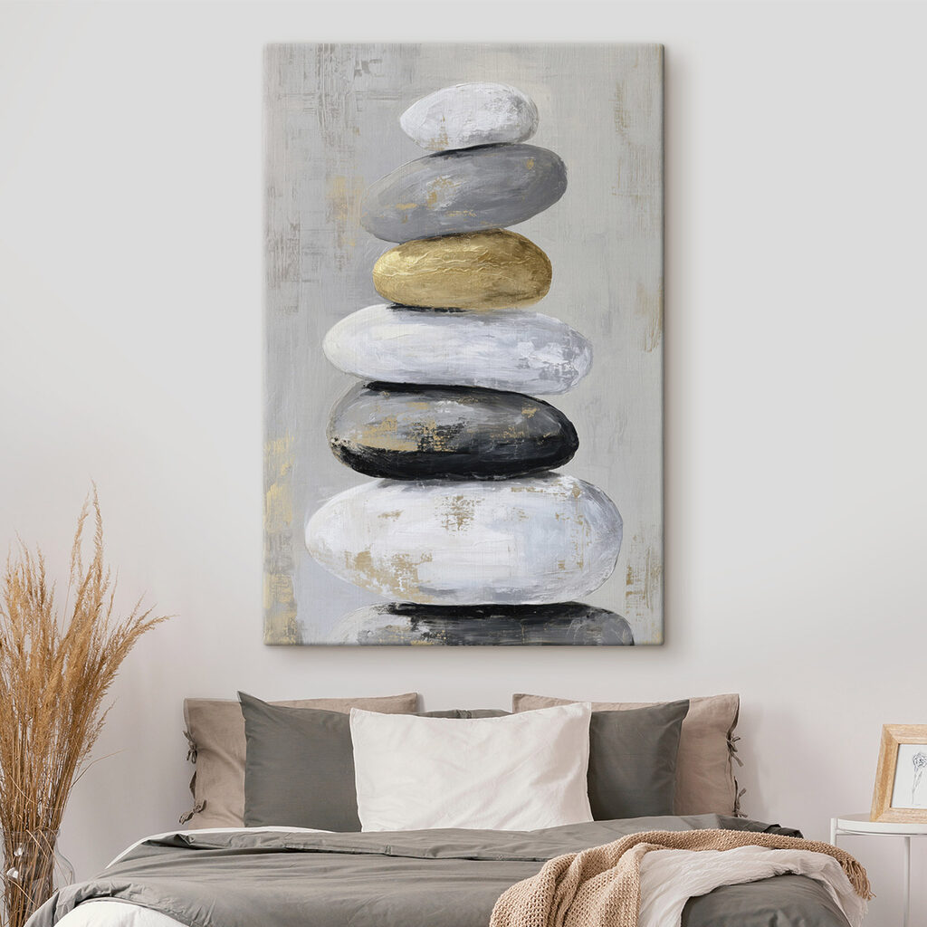Painting of a stack of rocks Painting of a stack of rocks