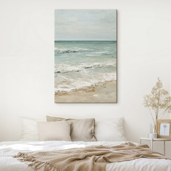 Beach with waves and sand Beach with waves and sand