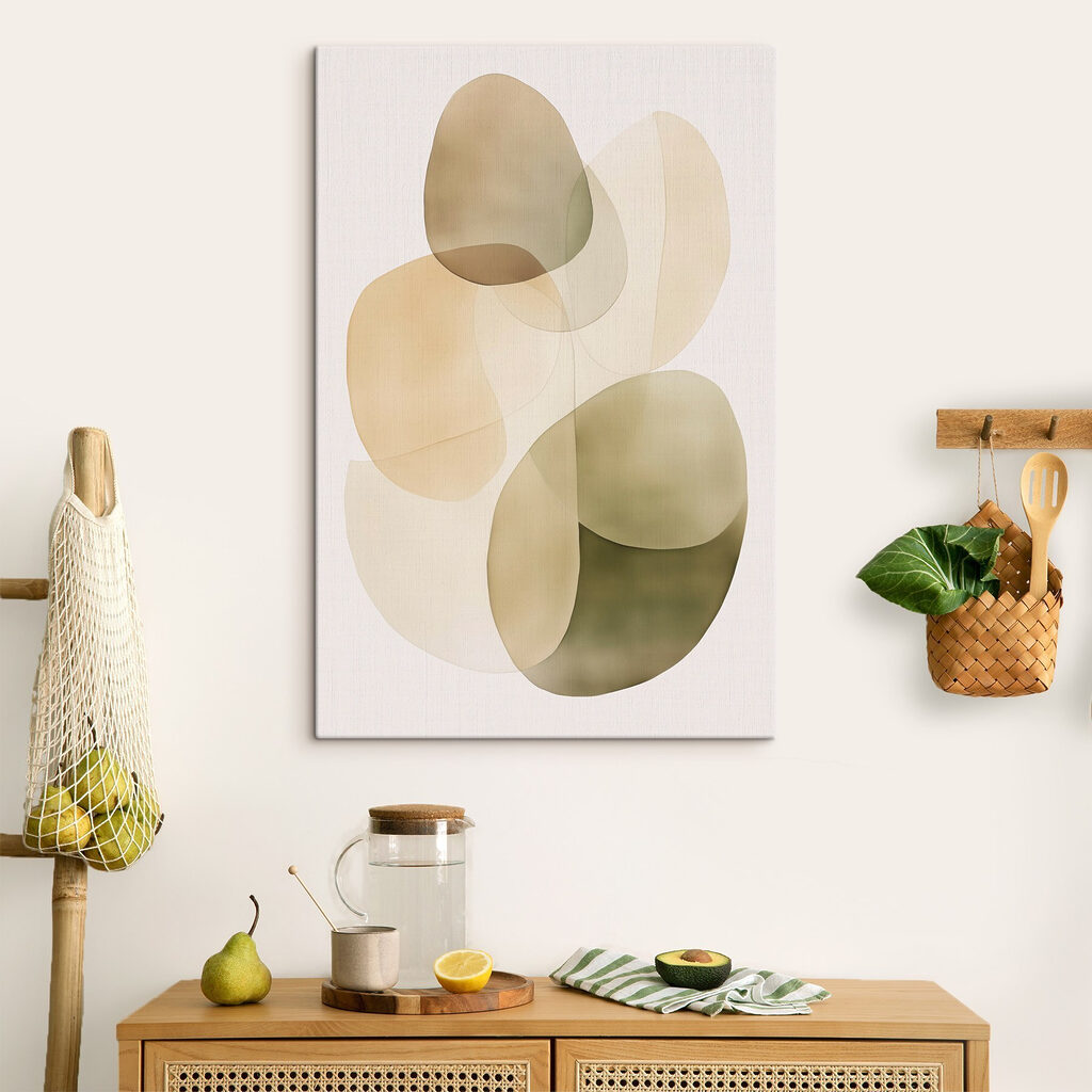 Soft curves in gentle earth tones Soft curves in gentle earth tones