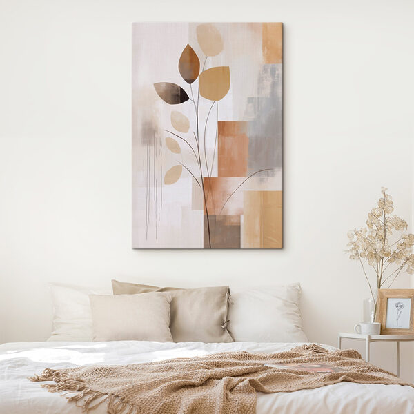 Painting of a plant with leaves