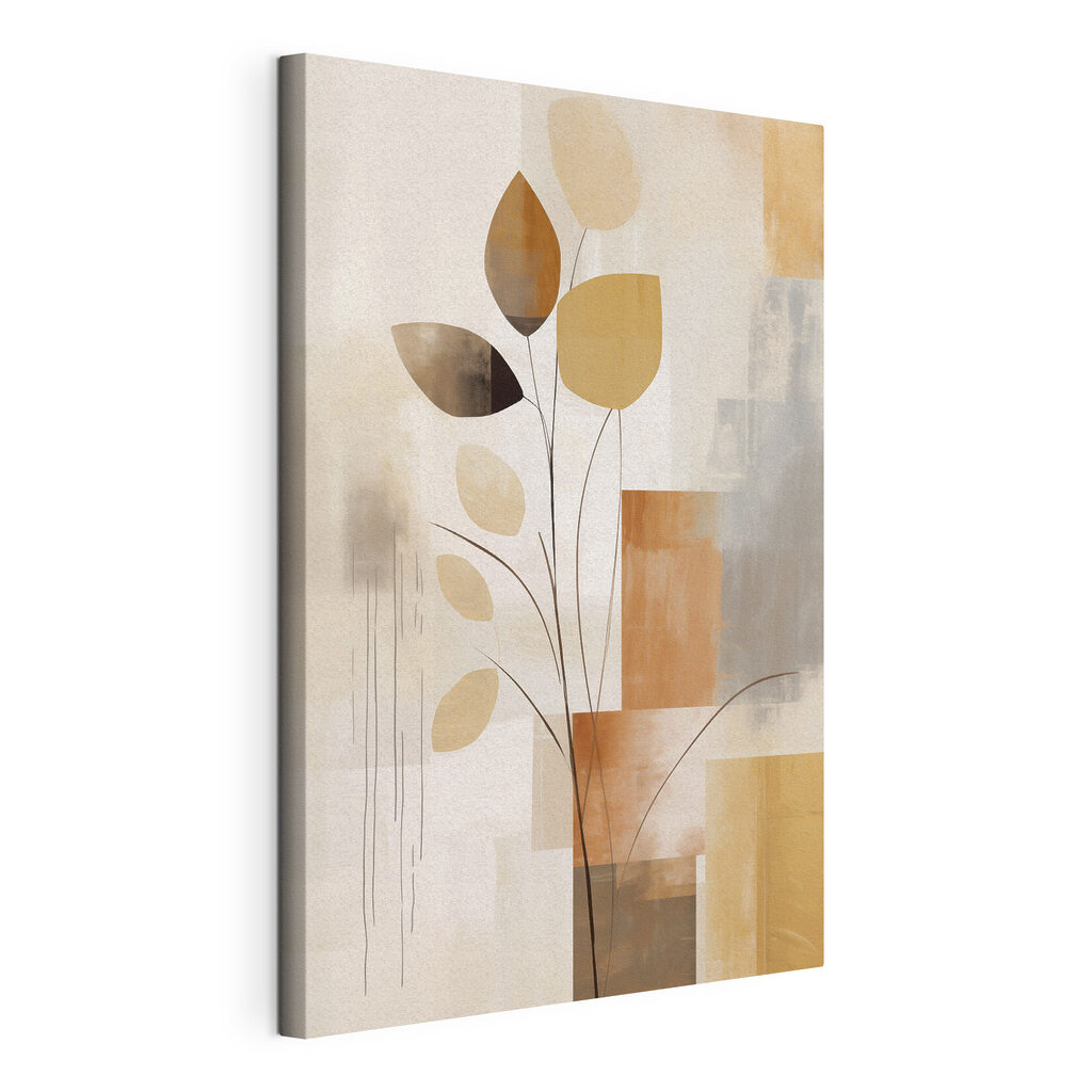 Painting of a plant with leaves