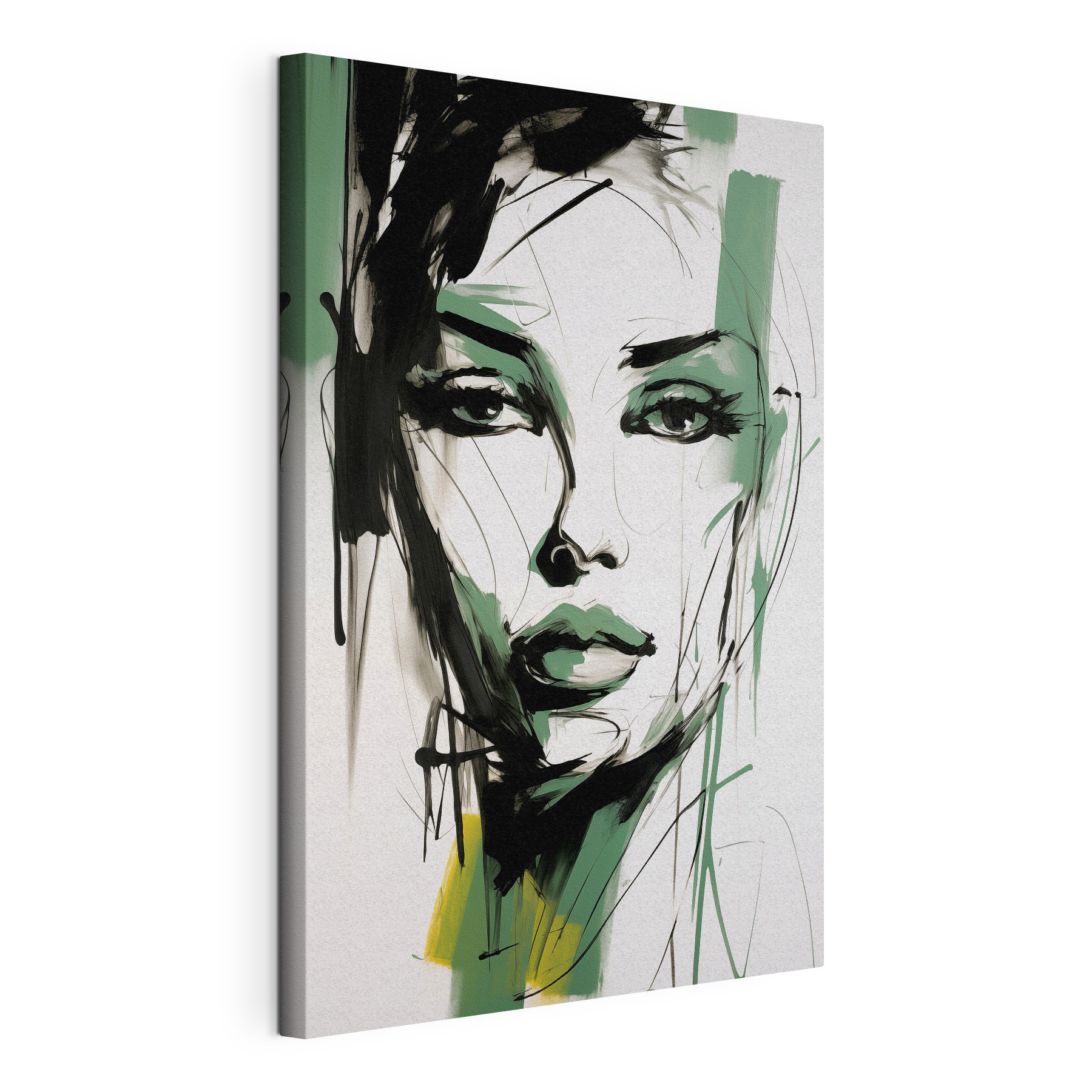 Painting of a woman's face