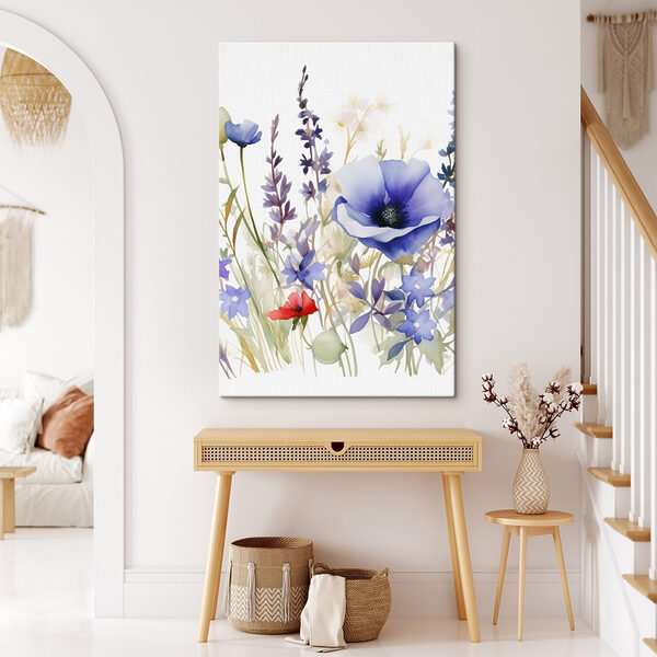 Watercolor painting of flowers