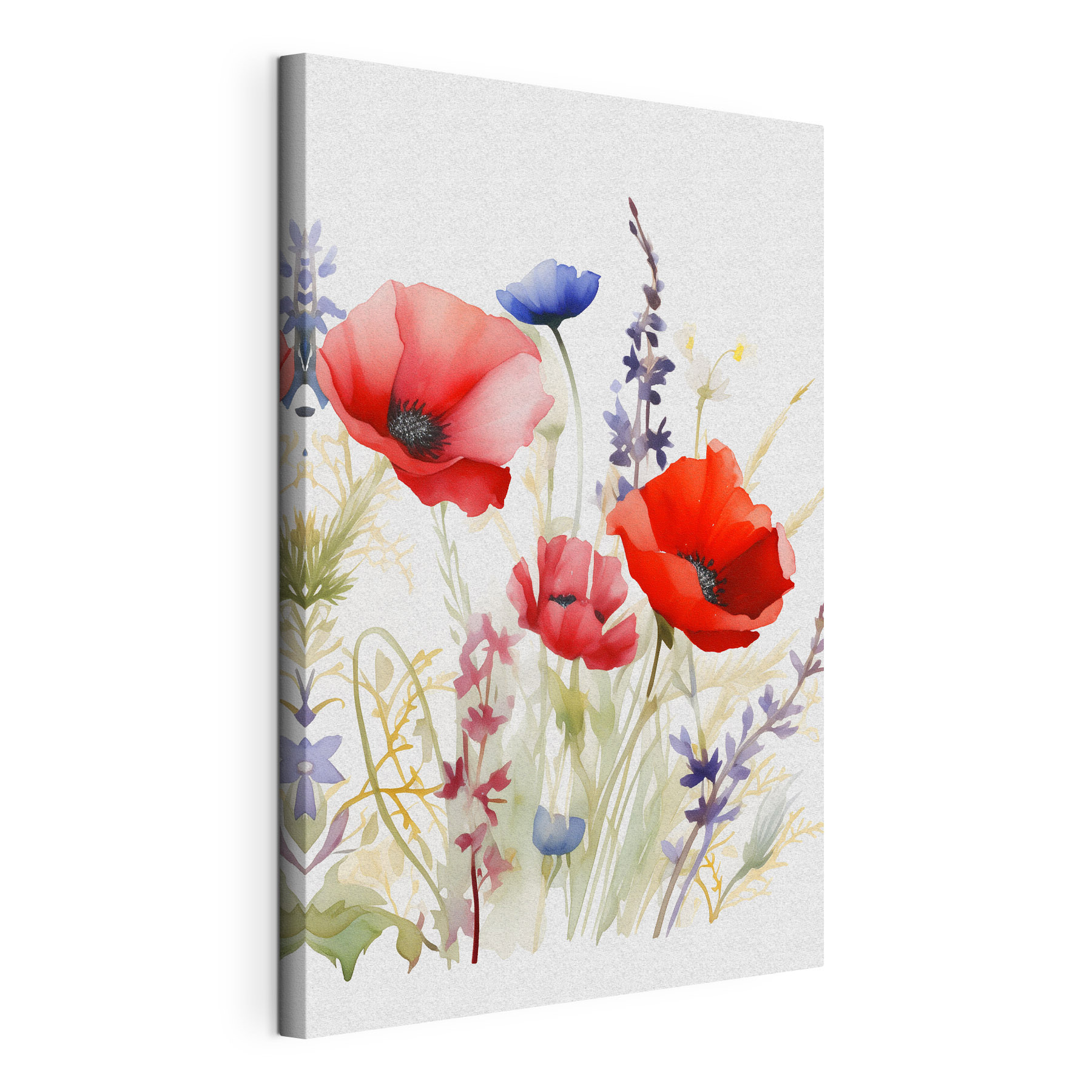 Watercolor painting of flowers