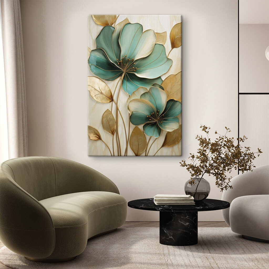 Floral art with elegant design elements Floral art with elegant design elements