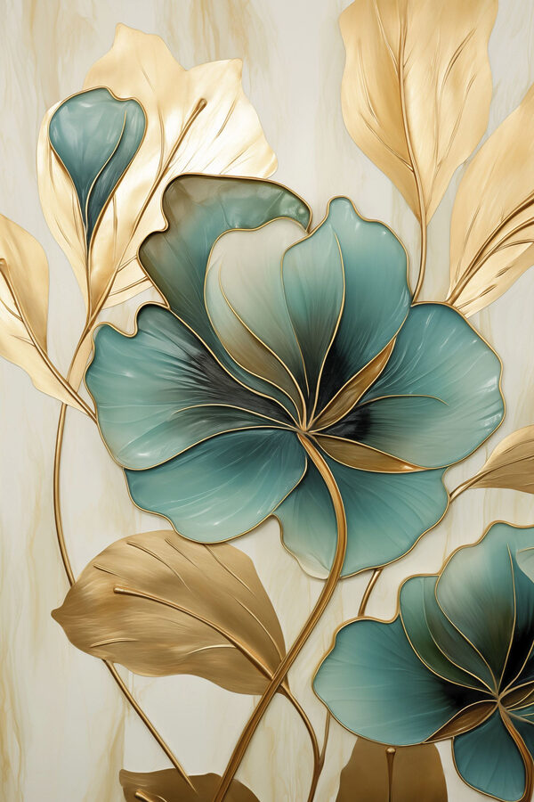 Elegant flora with vivid hues