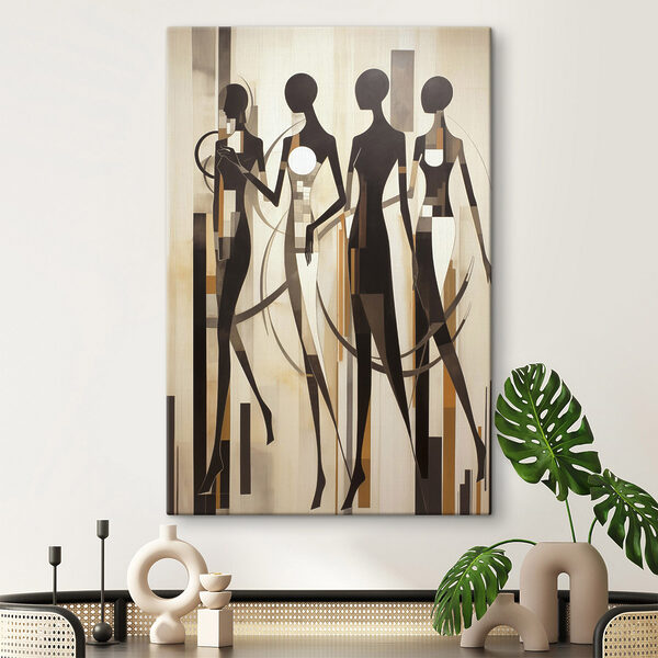 Group of women in black and white Group of women in black and white