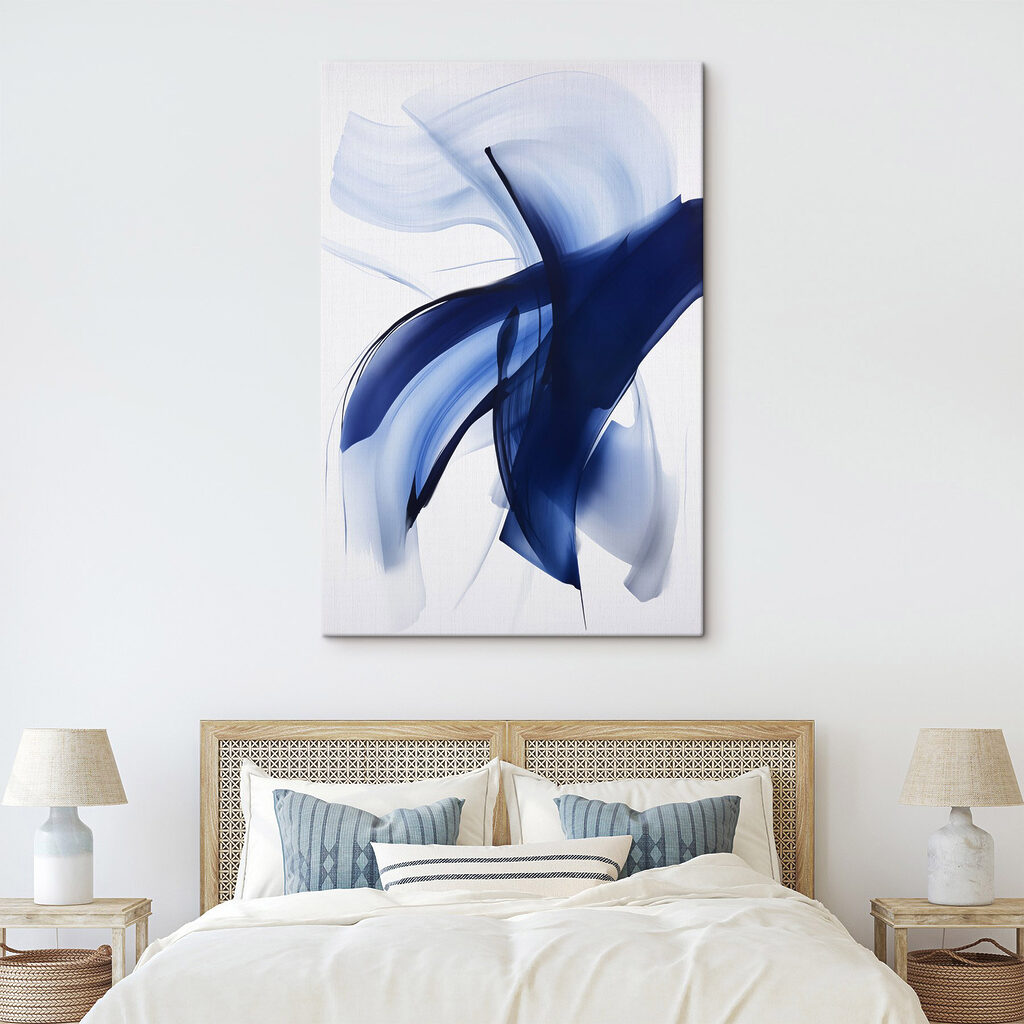 Blue and white swirls Blue and white swirls