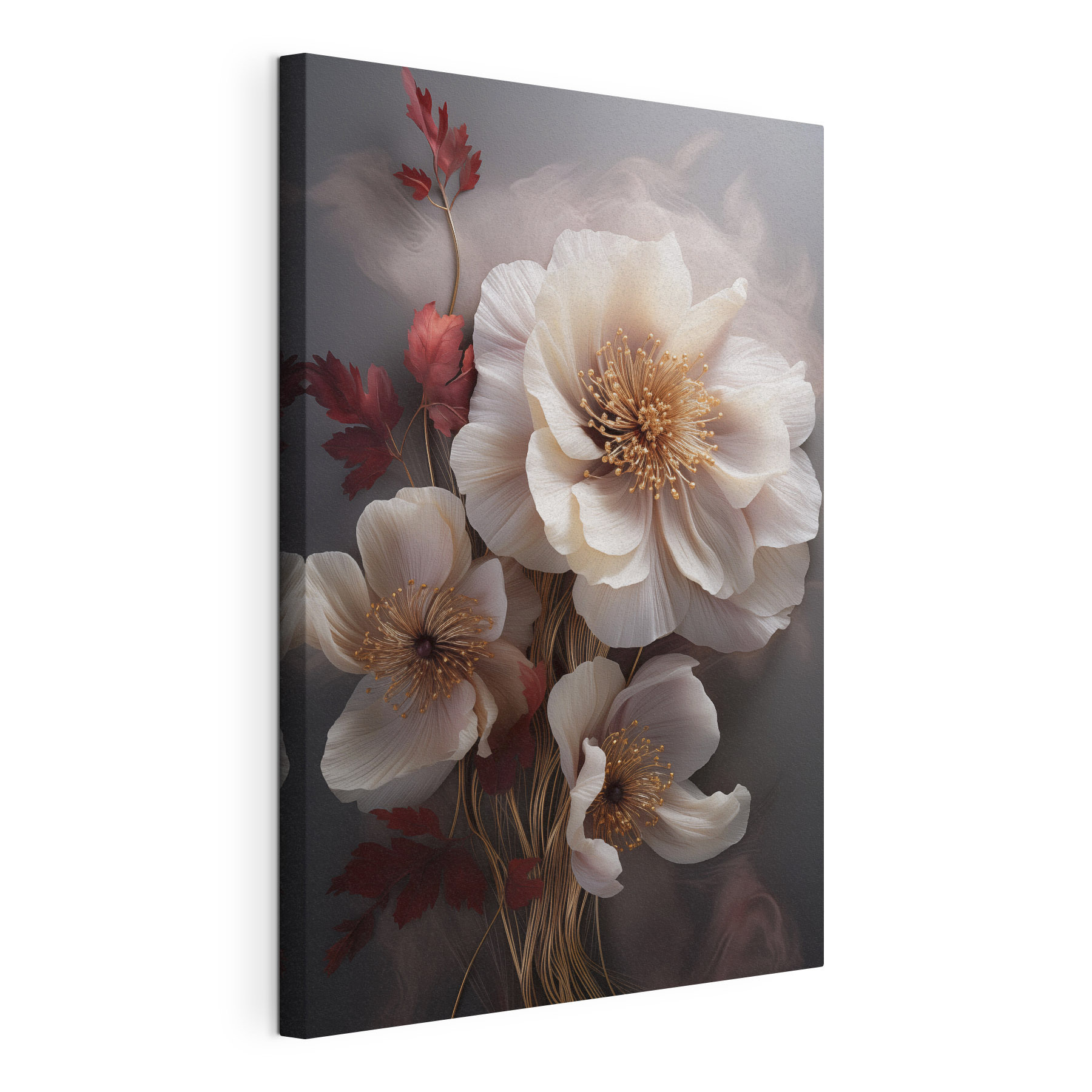 - Elegant florals in soft hues - Elegant florals in soft hues