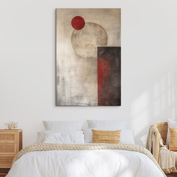 Painting of circles and squares