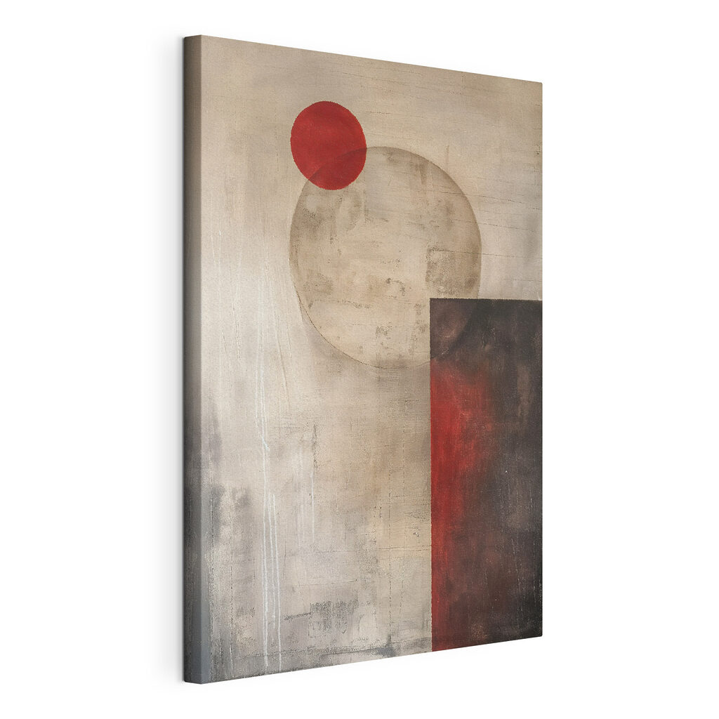 Painting of circles and squares