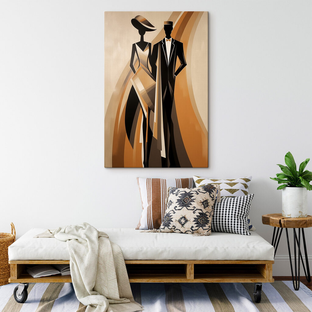 Man and woman in a suit