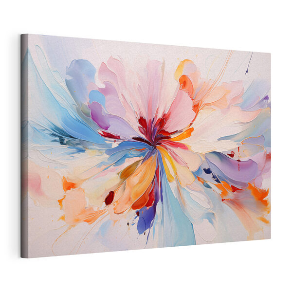 Bunte Blume mit Wirbelmustern Wandbilder Bunte Blume mit Wirbelmustern