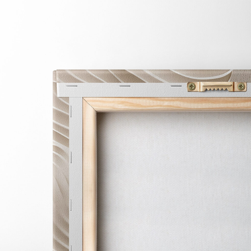 White and brown surface with wavy lines