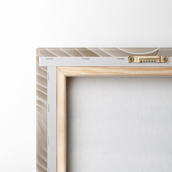 White and brown surface with wavy lines