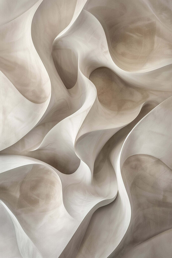 White and brown wavy surface White and brown wavy surface
