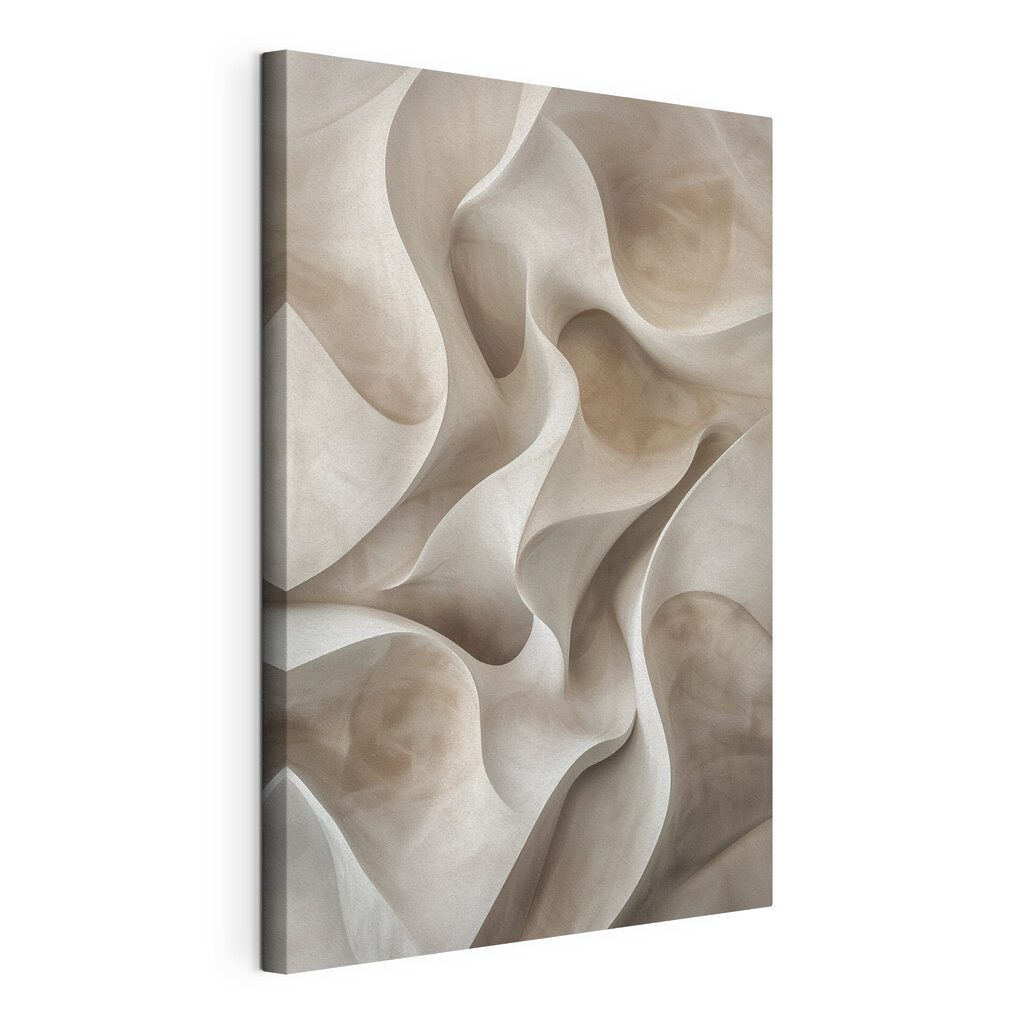 White and brown wavy surface White and brown wavy surface