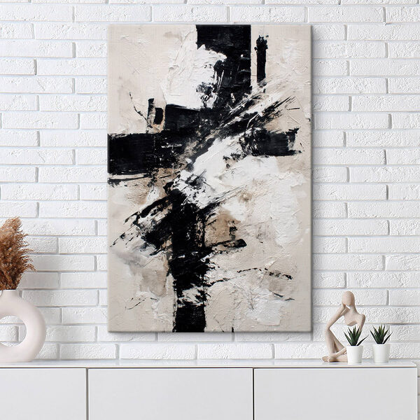 Black and white painting Black and white painting