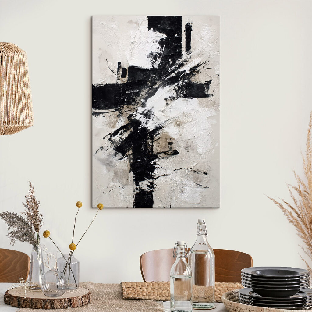 Black and white painting Black and white painting