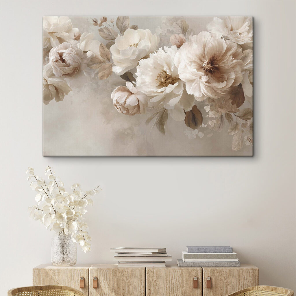 Delicate blooms in soft, muted tones Delicate blooms in soft, muted tones