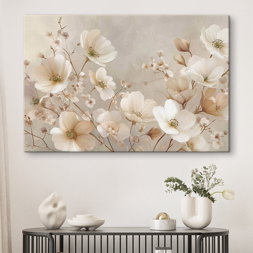 Delicate blooms in soft hues