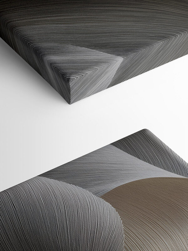 Flowing lines create subtle elegance