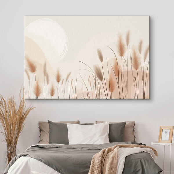 Gentle breeze through soft grasses