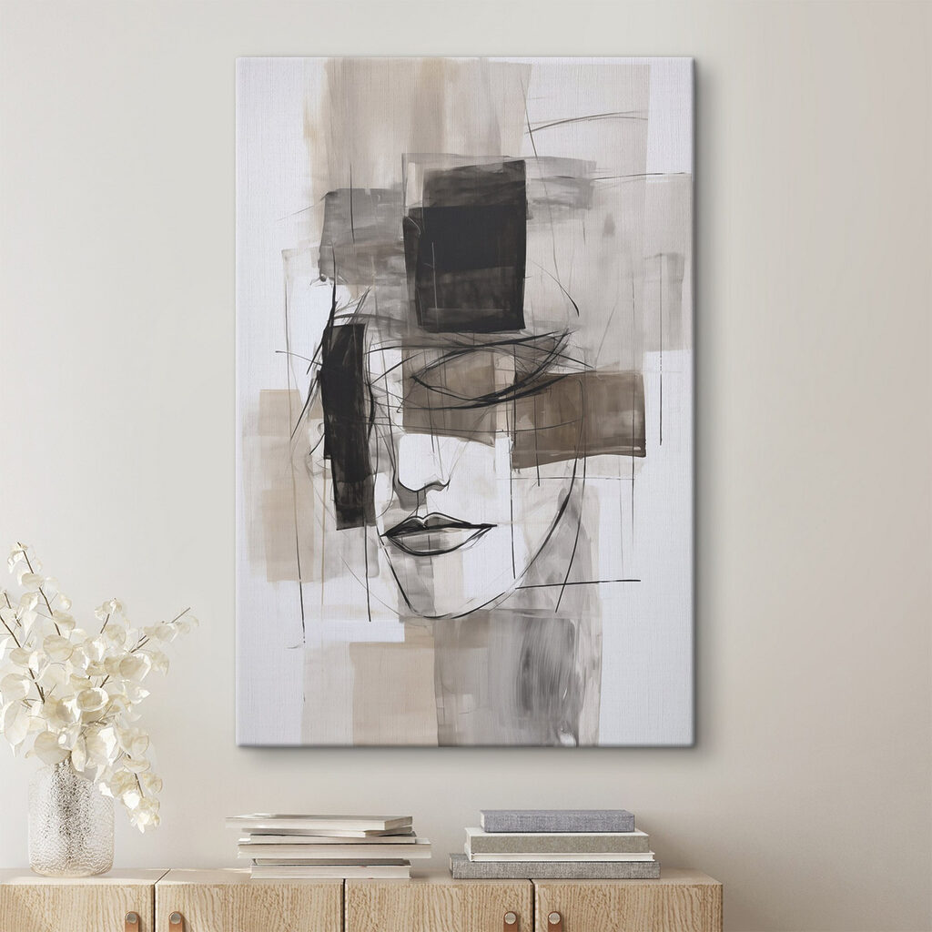 Painting of a woman's face