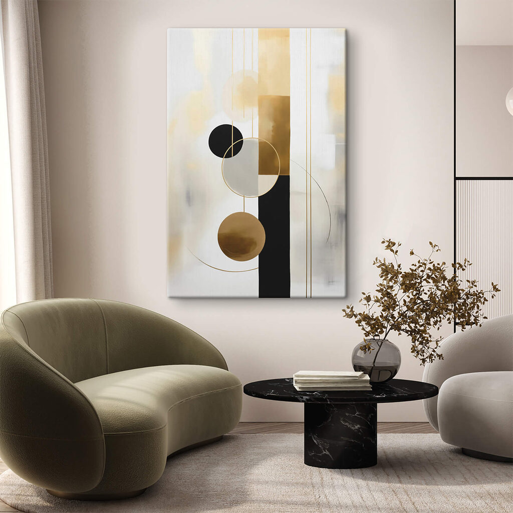 Painting of circles and lines Painting of circles and lines
