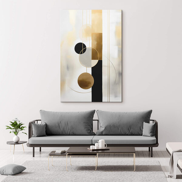 Painting of circles and lines Painting of circles and lines