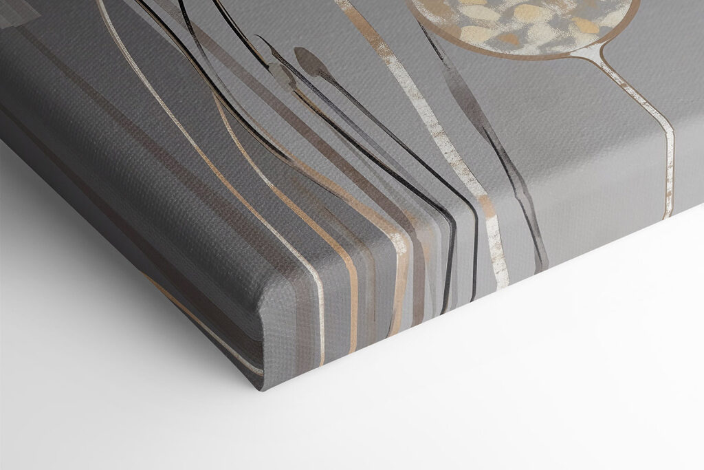 Painting of dandelions and plants