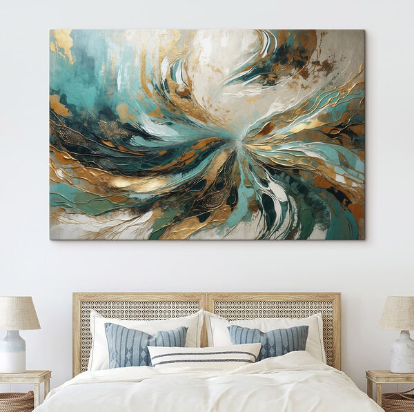 Dynamic swirls of color and texture