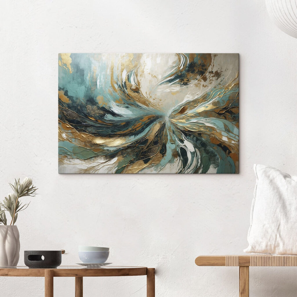 Dynamic swirls of color and texture