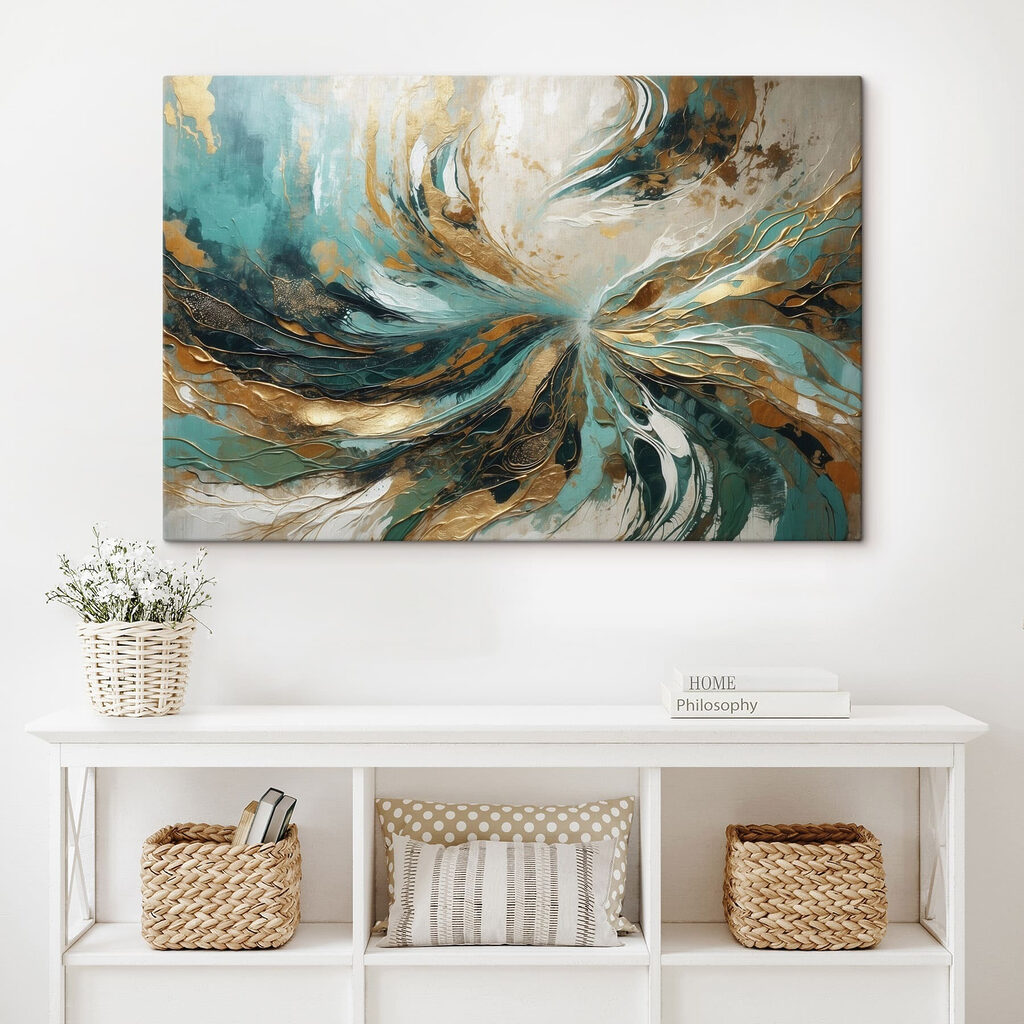 Dynamic swirls of color and texture