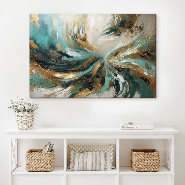 Dynamic swirls of color and texture
