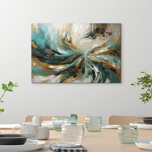 Dynamic swirls of color and texture
