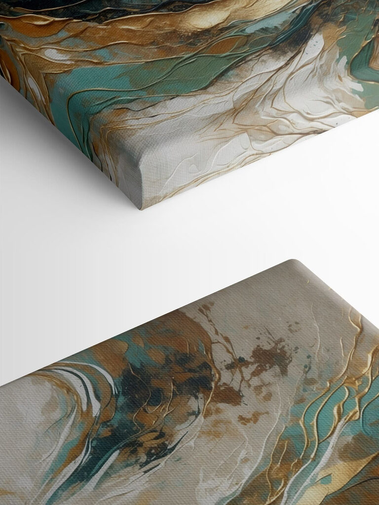 Dynamic swirls of color and texture