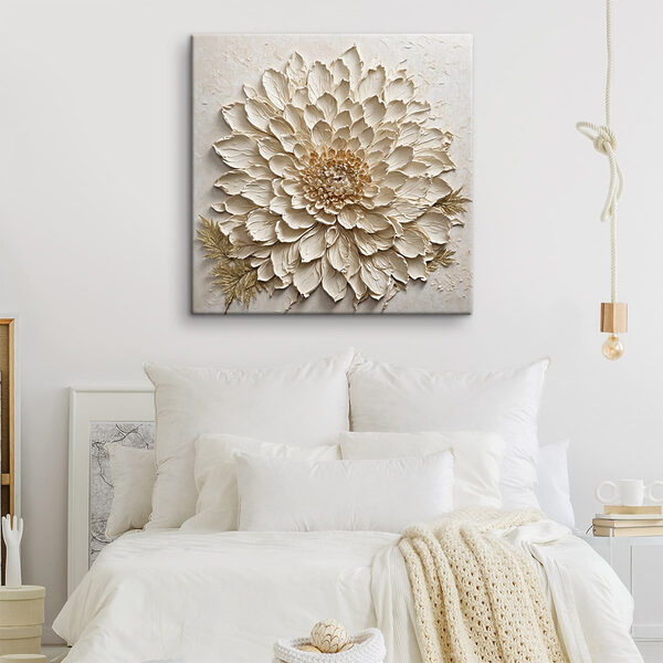 - Elegant floral relief art piece - Elegant floral relief art piece