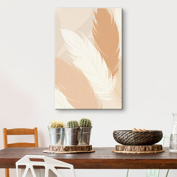 Group of feathers on a surface