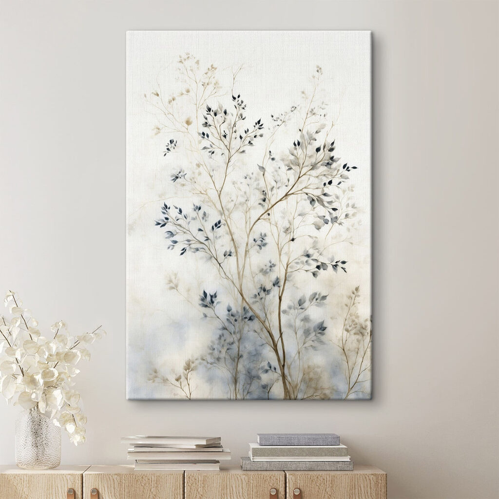 Painting of a tree with leaves