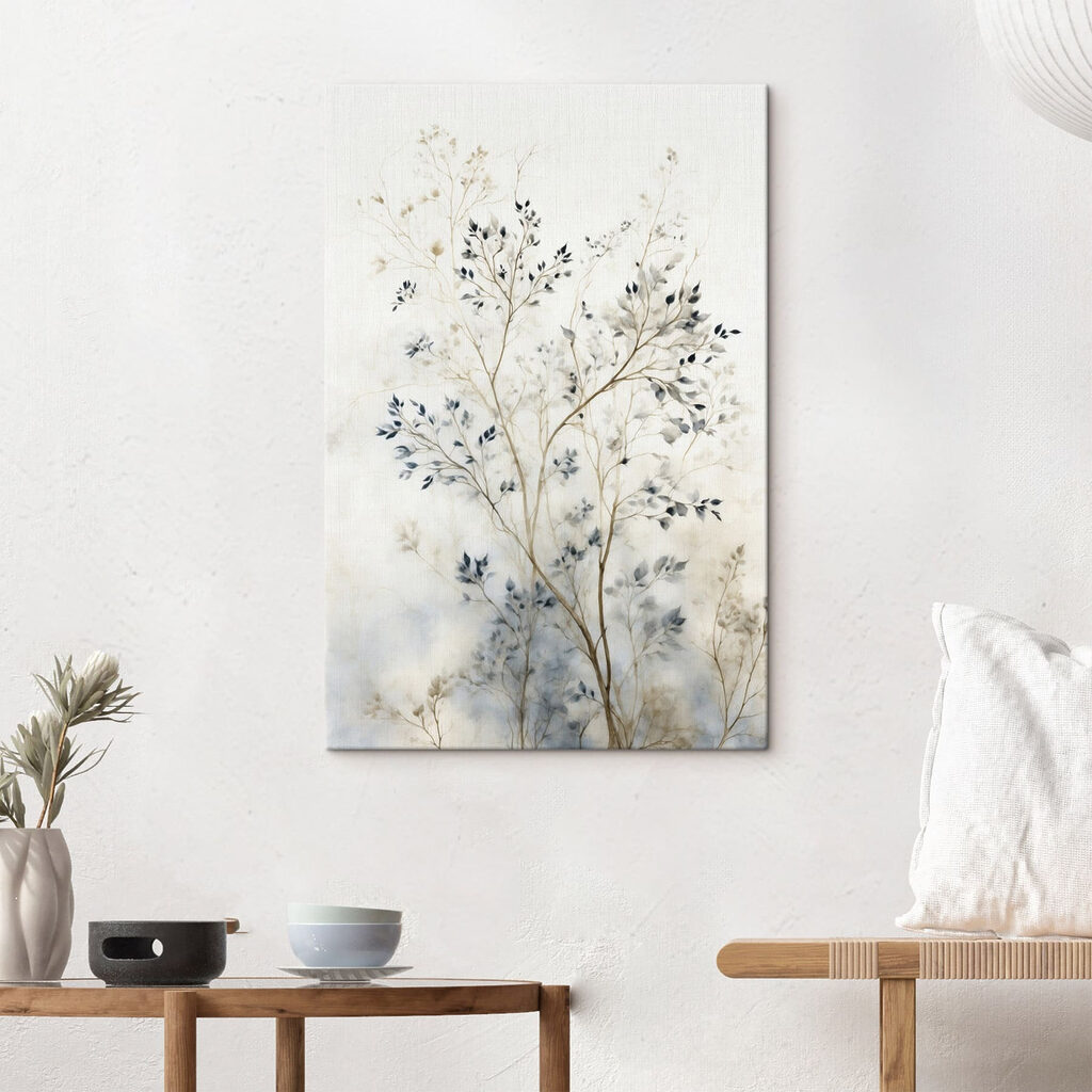 Painting of a tree with leaves