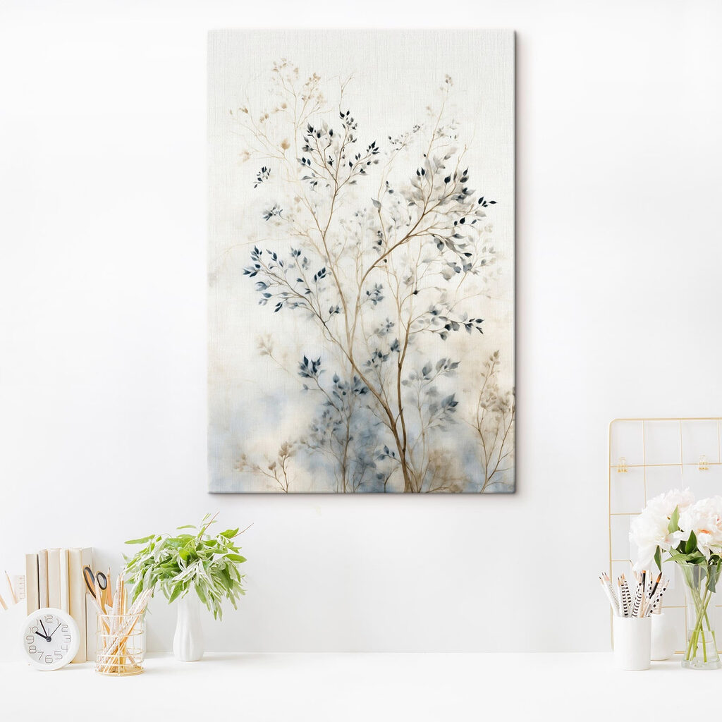 Painting of a tree with leaves