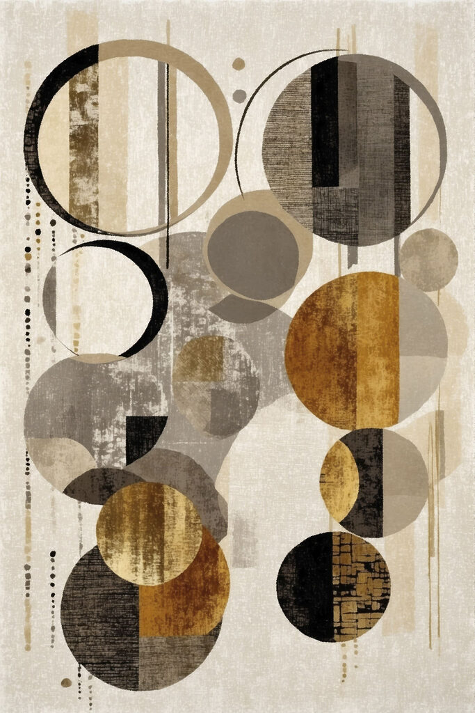 Dynamic circles in neutral tones