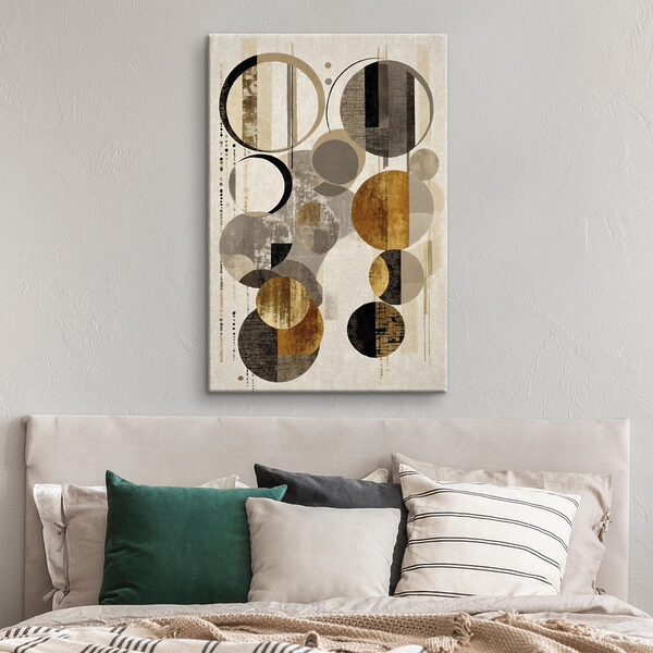 Dynamic circles in neutral tones