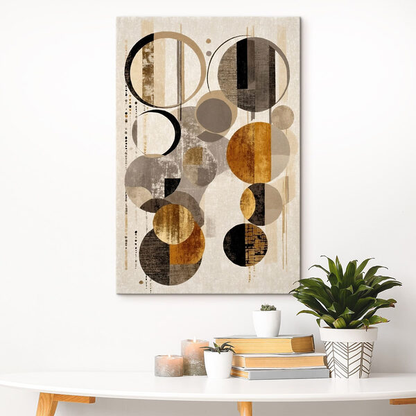 Dynamic circles in neutral tones